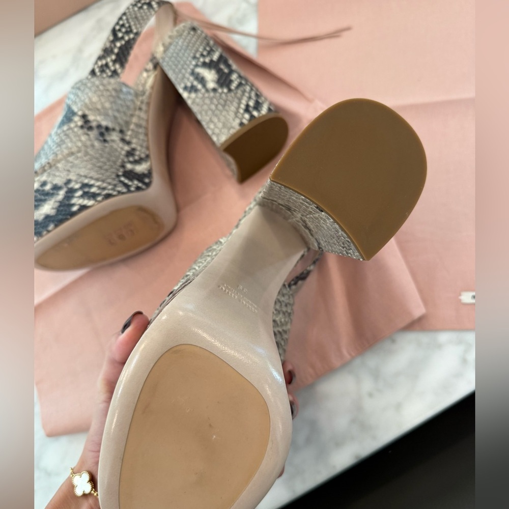 Snakeskin heels new!